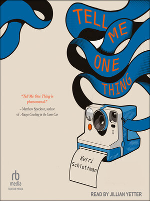 Tell Me One Thing - Audiobook